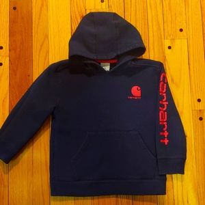 Carhartt boys small navy Hoodie